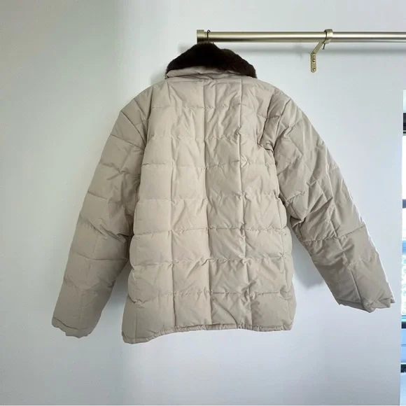 Danielle Guizio Tan Puffer Jacket w/ Faux Fur Collar • Size M • NWOT - Picture 2 of 6